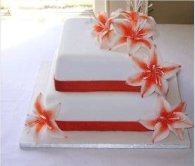 2tier_orange_flower_wedding